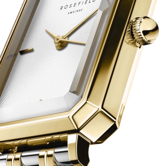 ROSEFIELD • The Octogon XS Duotone Silver Gold Watch Includes Box - Picture 8 of 8